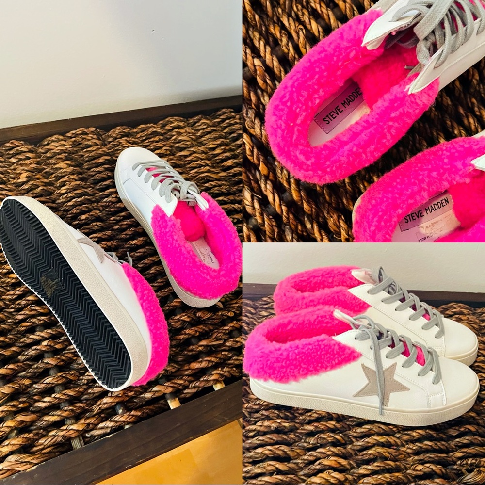 Steve madden fur sneakers